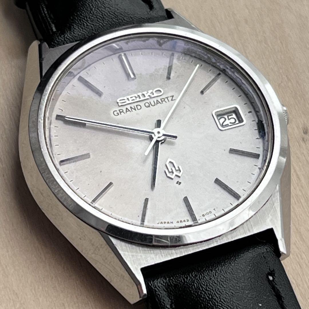 【稼働・ヴィンテージ】SEIKO グランドクォーツ 4842-8110 シルバー