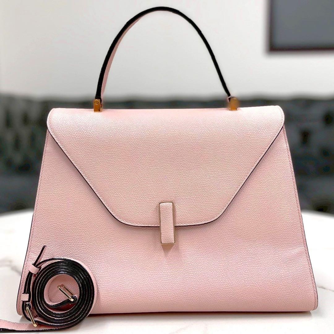 美品☆　ヴァレクストラ　イジィデ　ラージ　ライトピンク　2way　ハンドバッグ