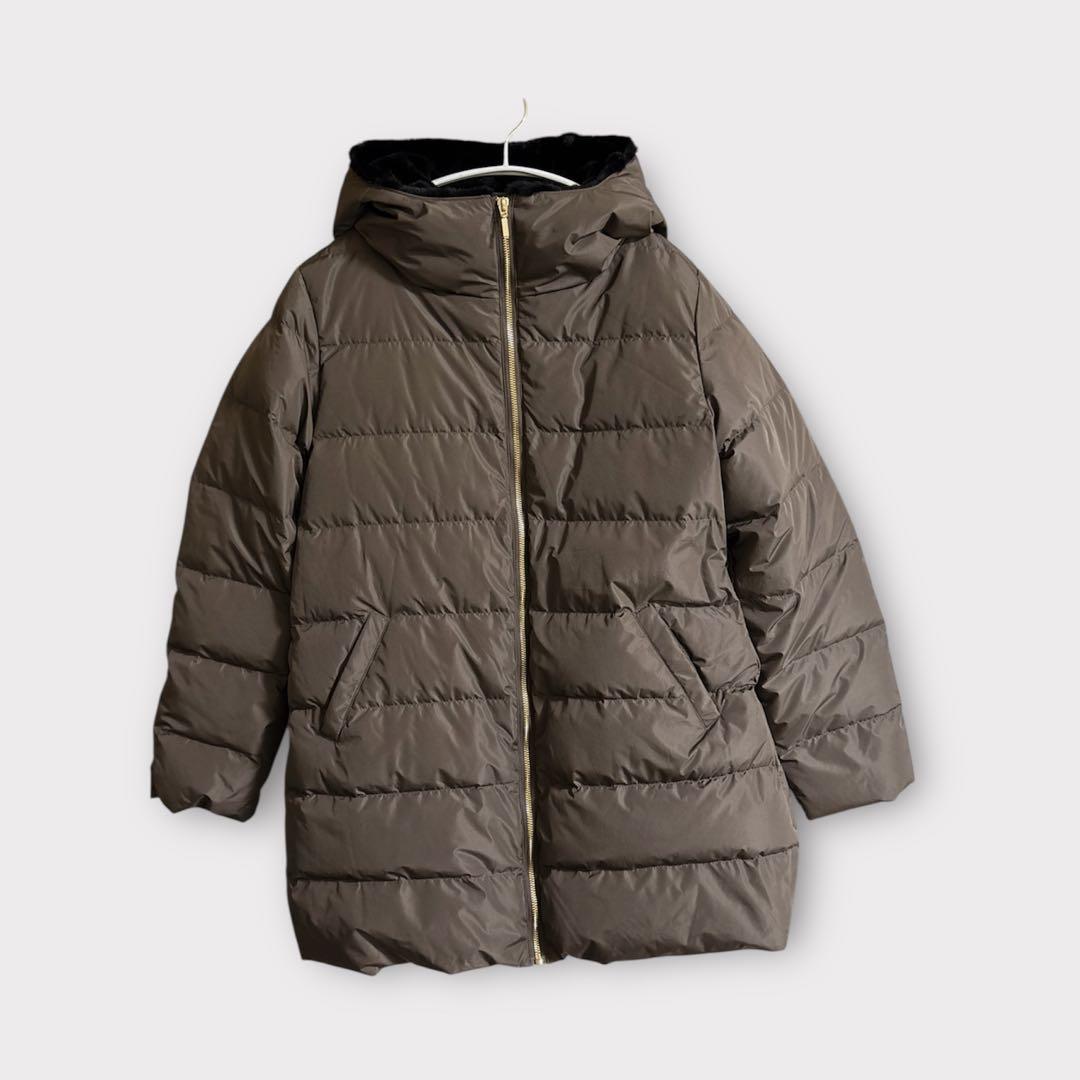 THE NORTH FACE ダウンジャケット ブラウン フード付き