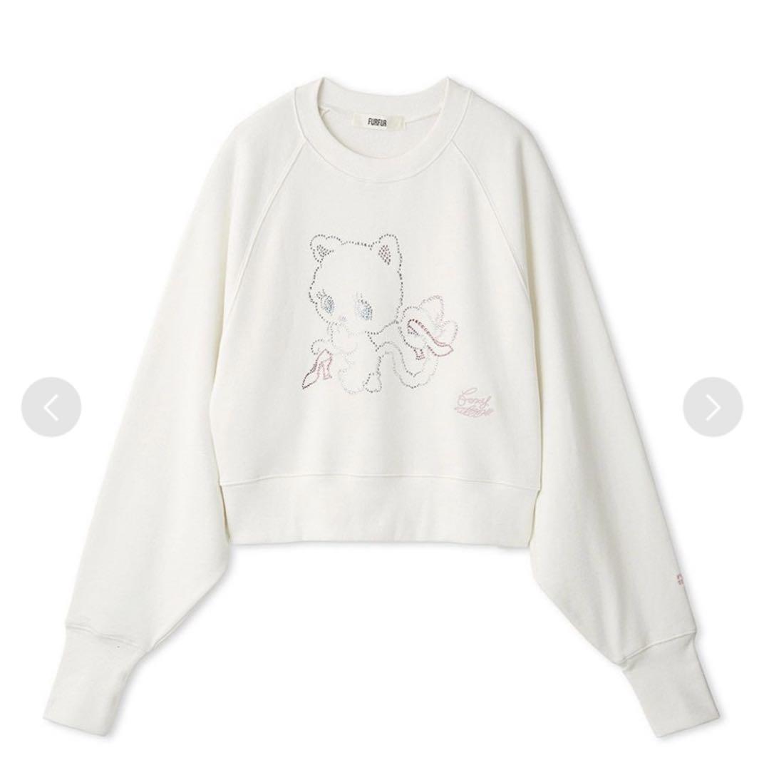 【FURFUR×foxy illustrations】ラインストーンスウェット