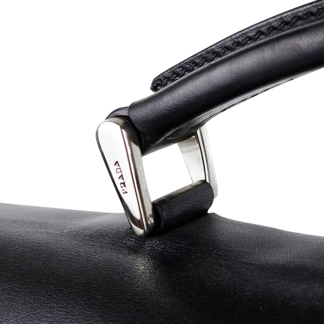 美品 プラダ PRADA レザー ビジネスバッグ ブリーフケース