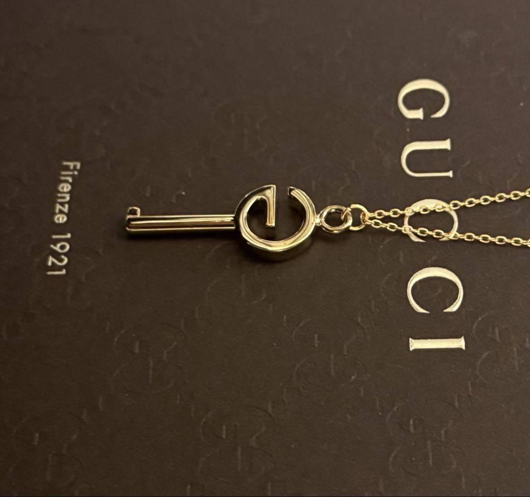 ✨極美品✨ GUCCI GGロゴチャームネックレス 【確実正規品】