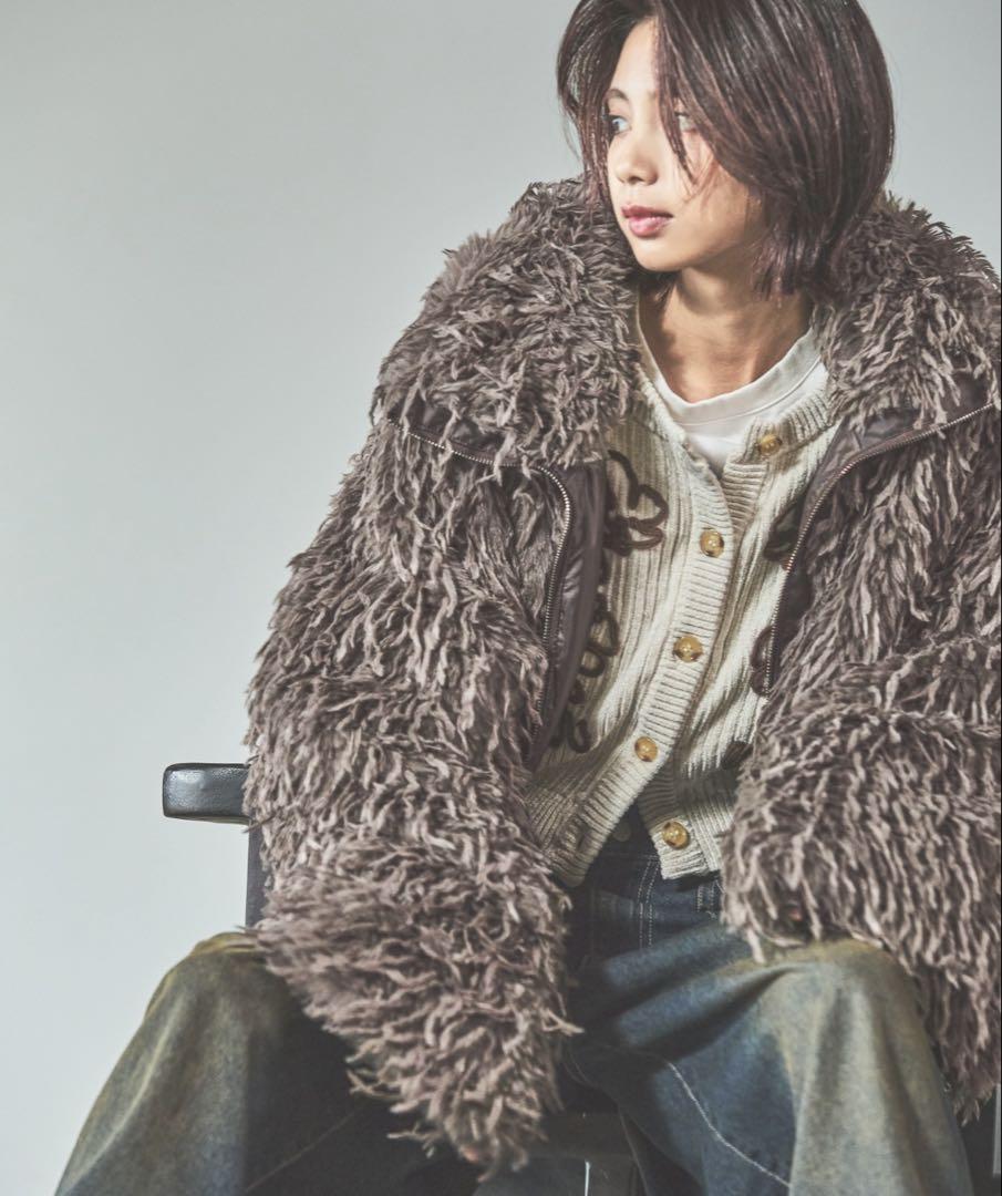 PAGEBOY フェザーファーブルゾン