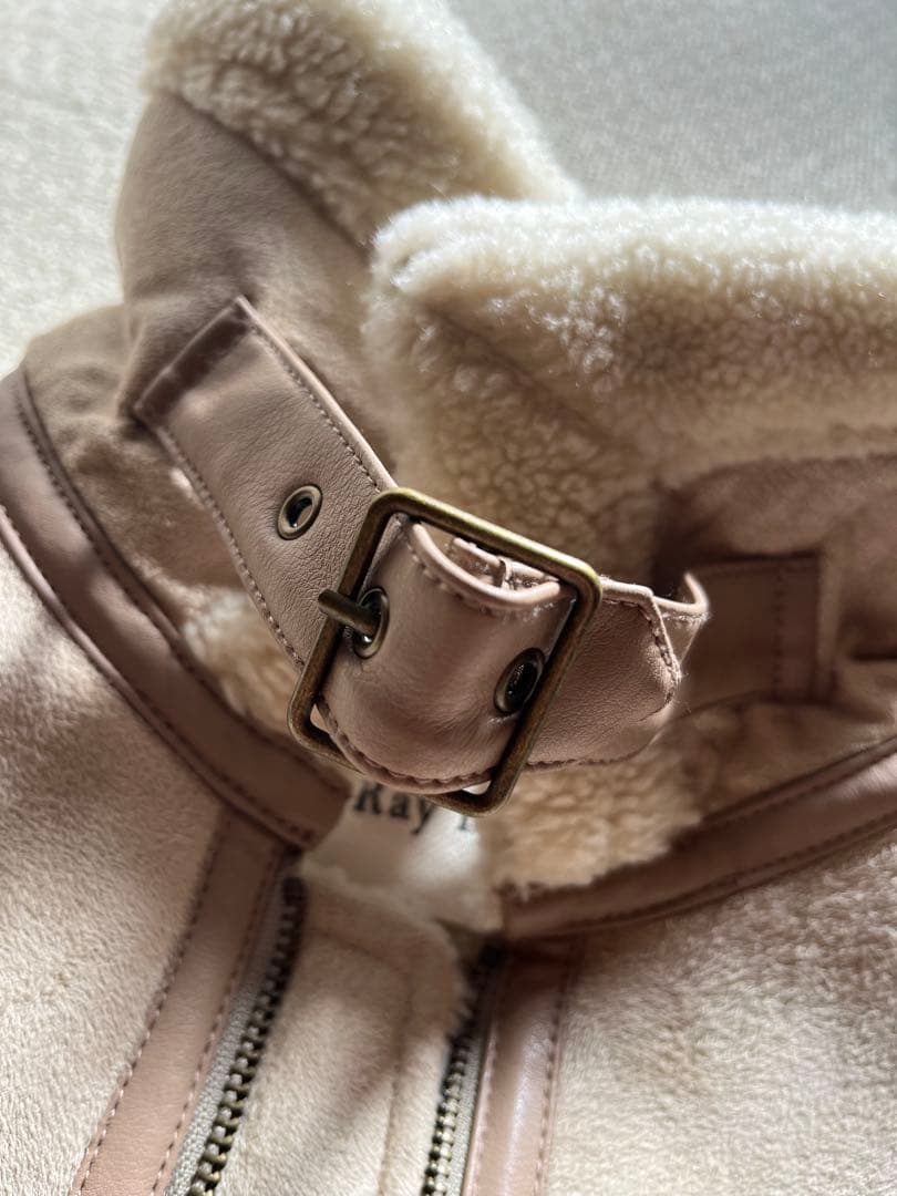 Ray BEAMS フェイクムートン ボマーブルゾン Ray BEAMS フェイクムートン ボマーブルゾン