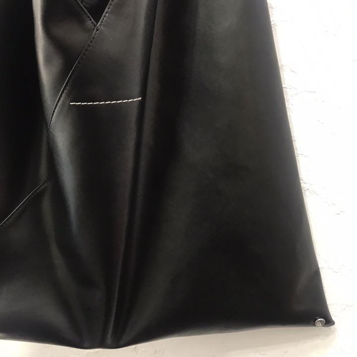 ちませんが 即購入OK トートバッグ レザー ブラック 75FCS-m28192979071 かなり美品 MM6 トライアングル ジェラ