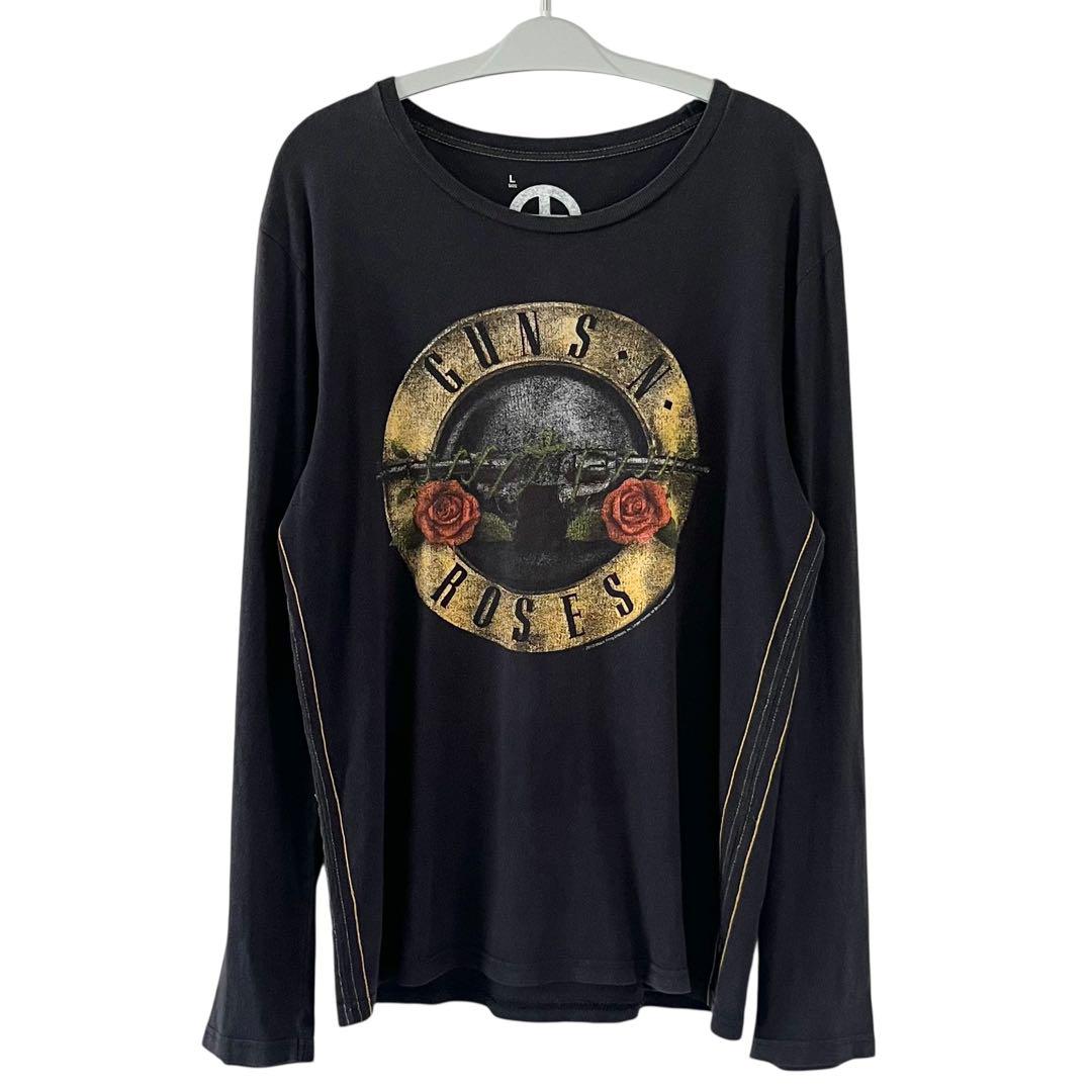 00s GUNS N' ROSES ロンT カットソー L ROCK バンド