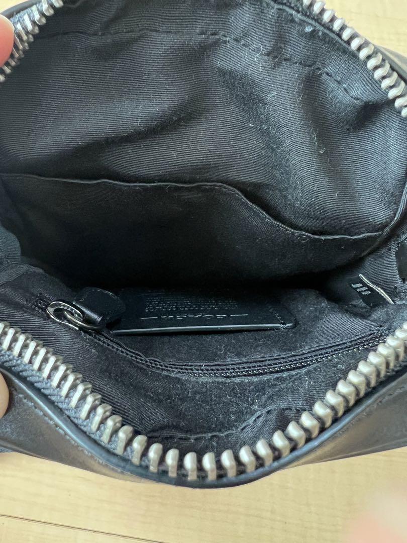 COACHショルダーバック　ブラックレザー