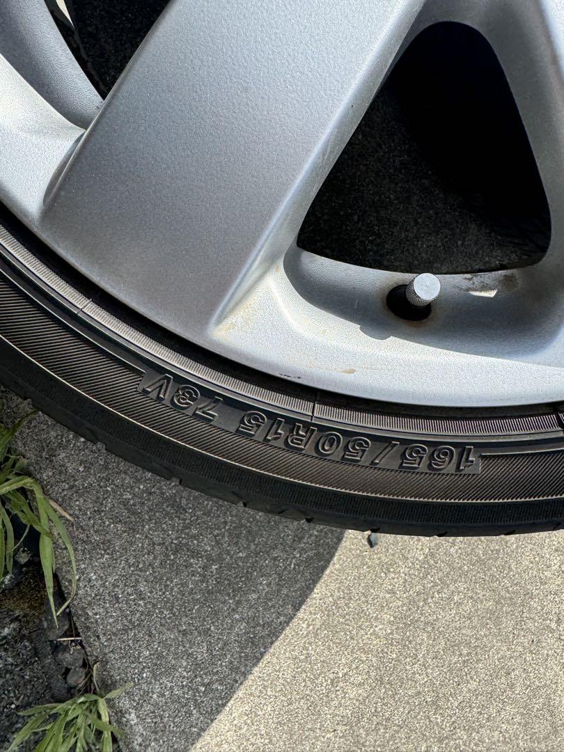 【激安‼️】23年製タイヤ装着165/50 R15スイフト純正ホイールタイヤセット