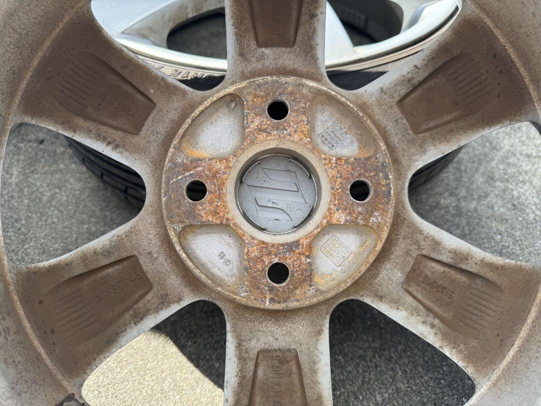 【激安‼️】23年製タイヤ装着165/50 R15スイフト純正ホイールタイヤセット