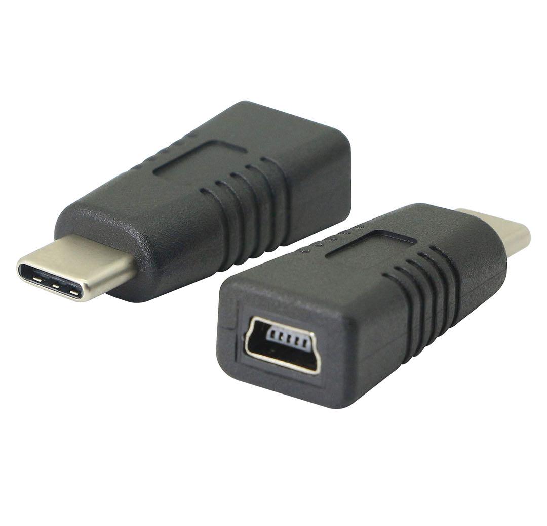 USB-C USB 3.1 Cオス-ミニUSB 5ピンメスデータ充電アダプタ