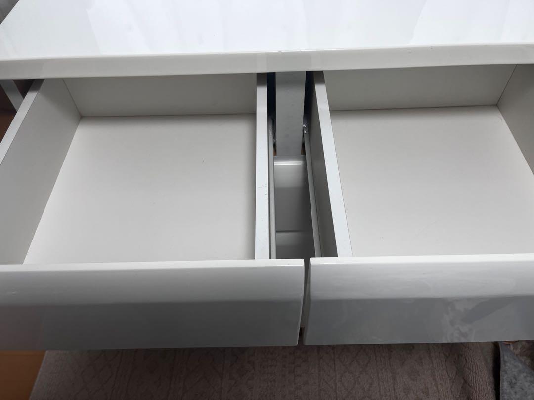 艶加工　白　スライドレール　チェスト