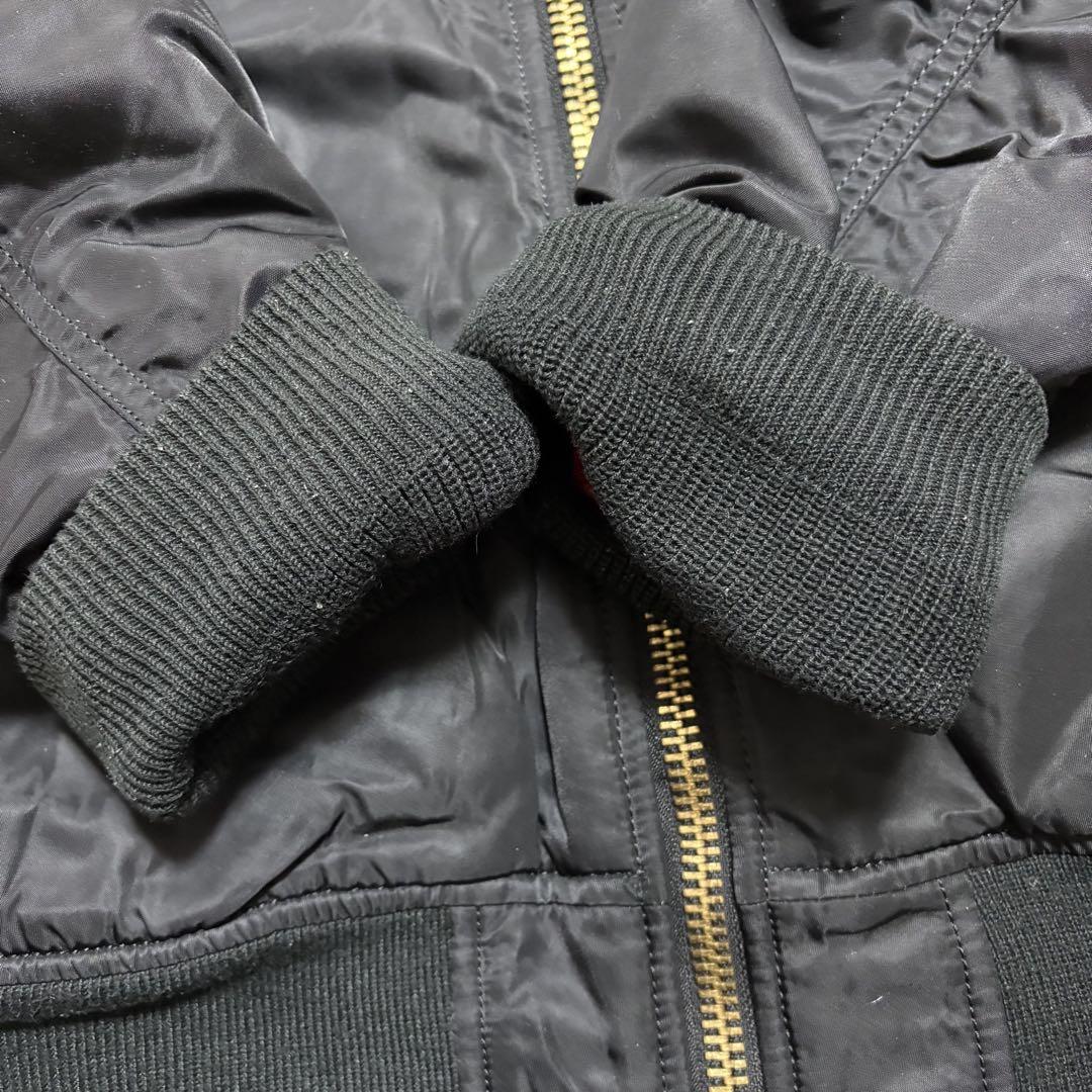 ALPHA INDUSTRIES アルファ フライトジャケット MA-1 黒 M