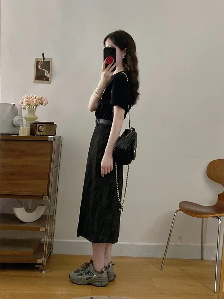 お出かけに最適 カジュアルTシャツドレス