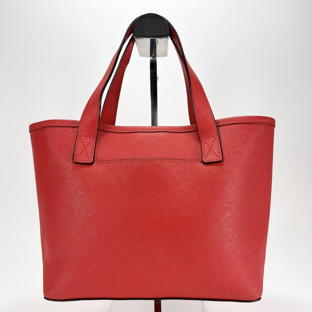 MICHAEL KORS レザー レッド ハンドバッグ - メルカリ