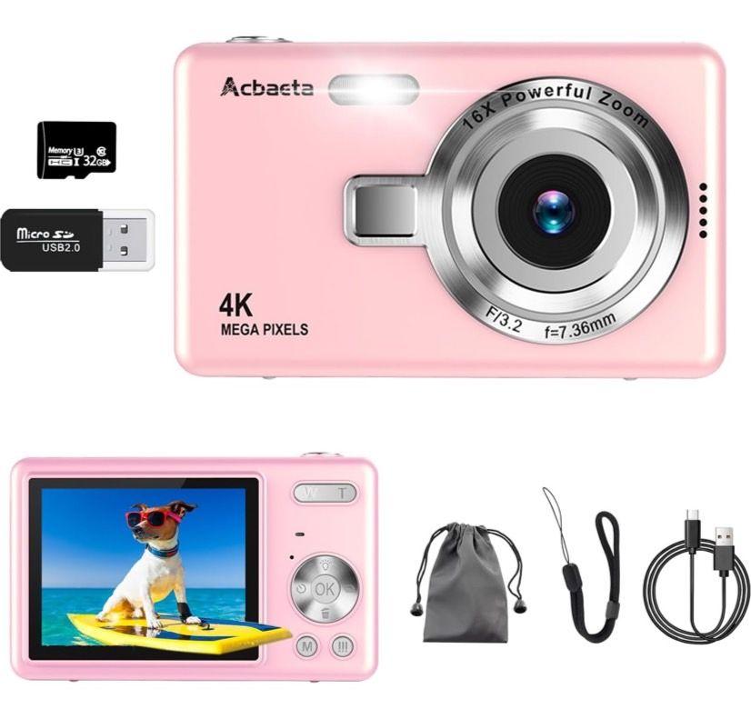 4K動画撮影 5000万画素 デジタルカメラ 32GB Micro SDカード付 楽天市場】「5000万画素4K録画」デジタルカメラ 2.88インチ 4K