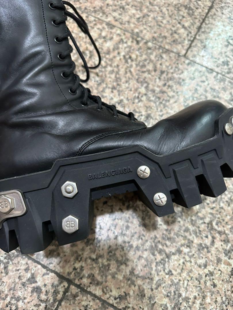 靴 balenciaga bulldozer 41 バレンシアガ - BALENCIAGA | BULLDOZER LACEUP-Black-41の通販 - 靴