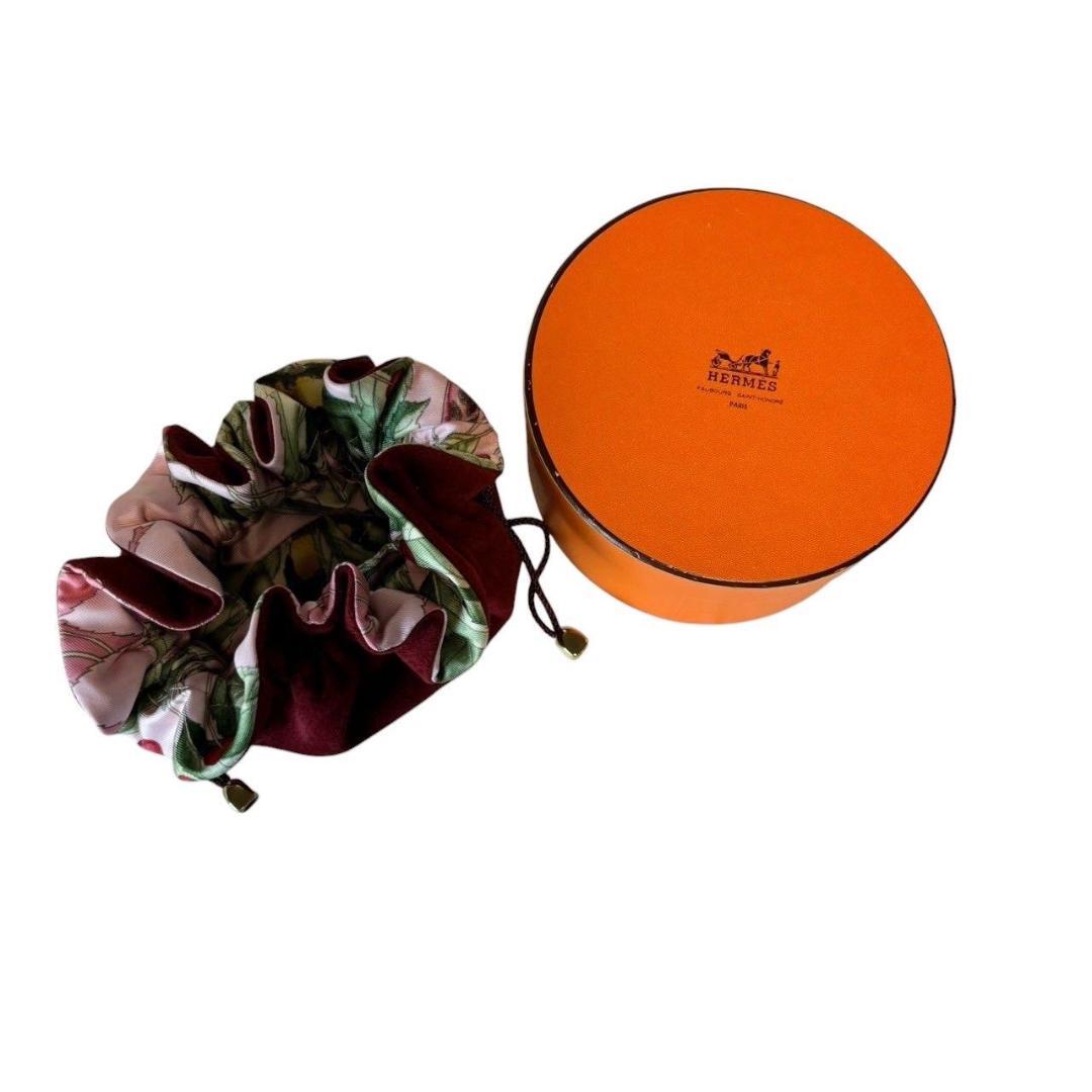 HERMES エルメス ポーチ ブルスアビジュー 巾着 レッド ピンク