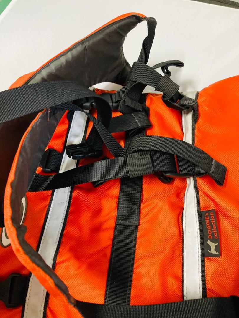 C279 モンベル 犬用ライフジャケット オレンジ Mサイズ 中古