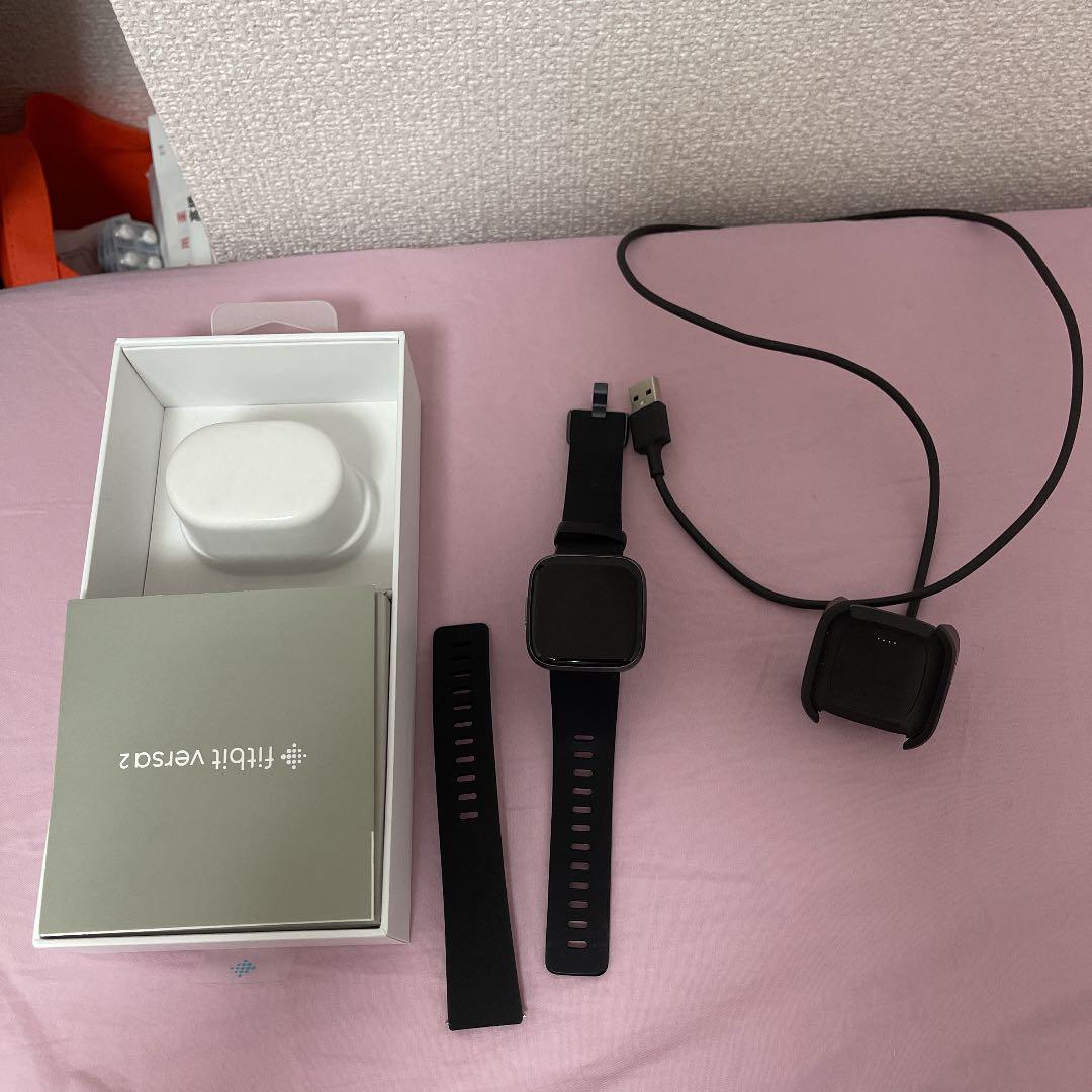 Fitbit VERSA 2 BLACK CARBON QFf0s-m28222551213 好評再入荷