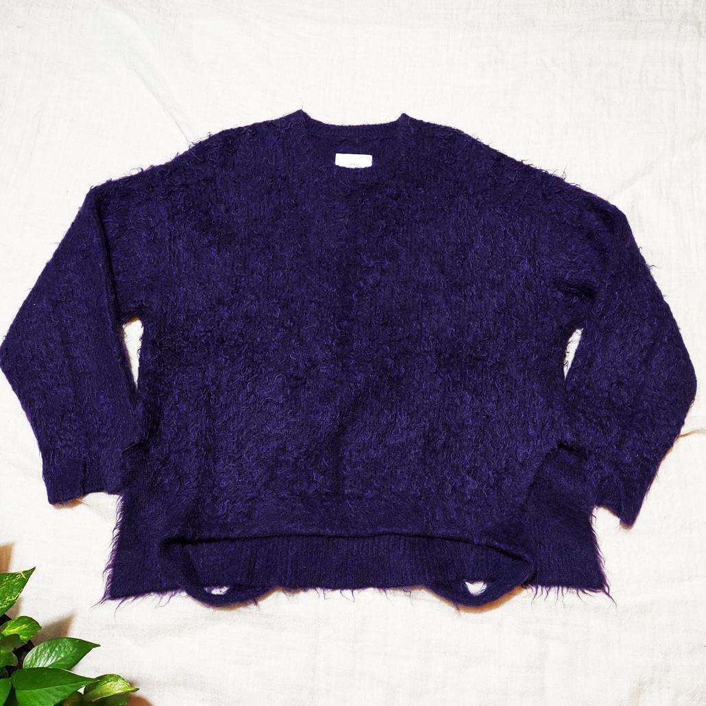 stein シュタイン KID MOHAIR LS Purple モヘアニット stein シュタイン KID MOHAIR LS Purple モヘアニット