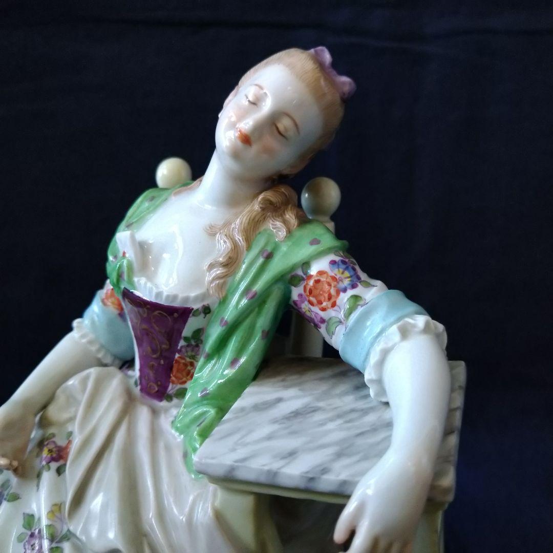 ✤1924年以前マイセン(Meissen)フィギュリン✤『うたた寝』✤