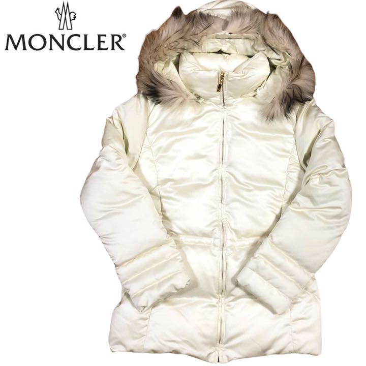 ホワイト系,S【公式ショップ】【美品】MONCLER◇ダウンジャケット 直販販売品 みやここ様 美品 黒 コート ダウン ドレープ ミズイロインド ダウンジャケット