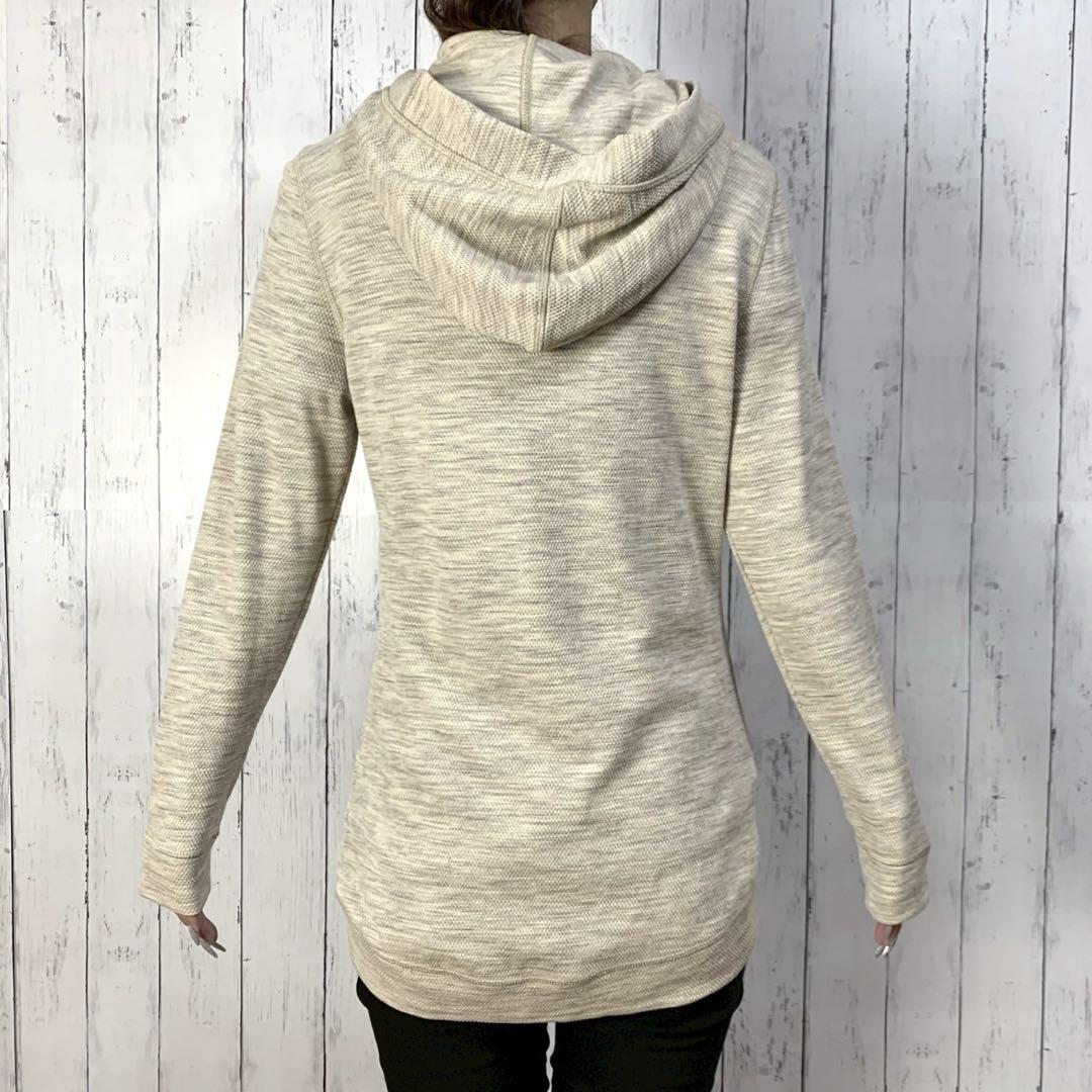 ノースフェイス アノラック パーカー サマーニット ミドル丈 女性 M ベージュ ノースフェイス アノラック パーカー サマーニット ミドル丈