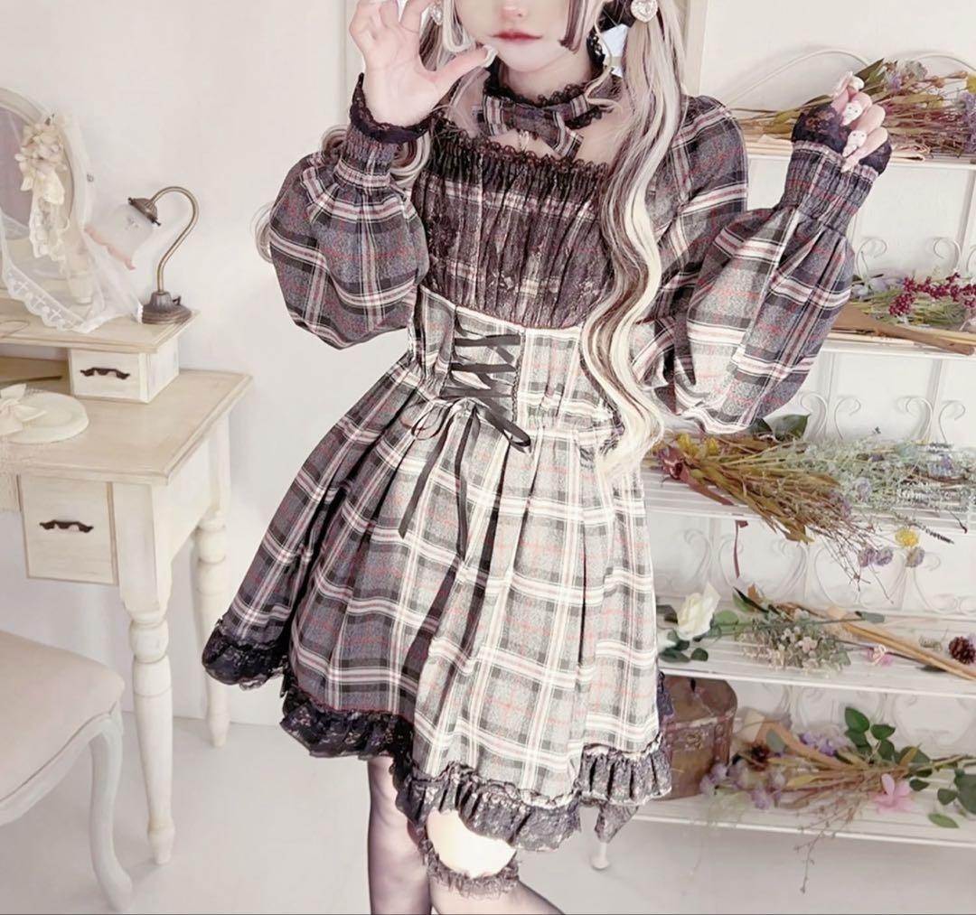 美品♡MA*RS Princess Melody チェック柄ワンピ