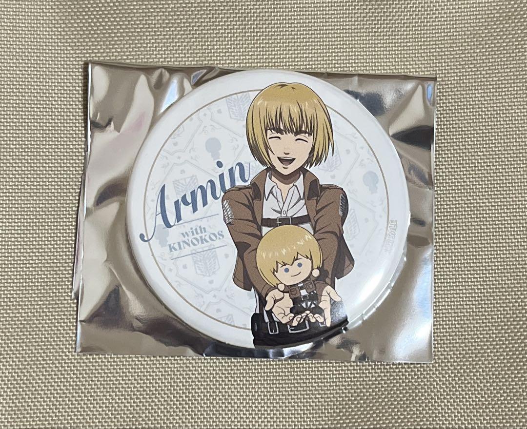 進撃の巨人 アニーク kinokosと一緒 特典 缶バッジ アルミン