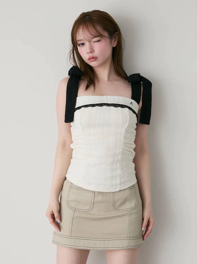 アンドマリー andmary Samantha ribbon tops キャミ - メルカリ