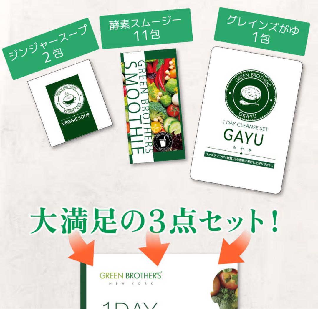 2個セット GREENBROTHERS1DAYCLEANSESET スムージー メタボリック 【お得な2個セット】メタボリック エンナチュラル