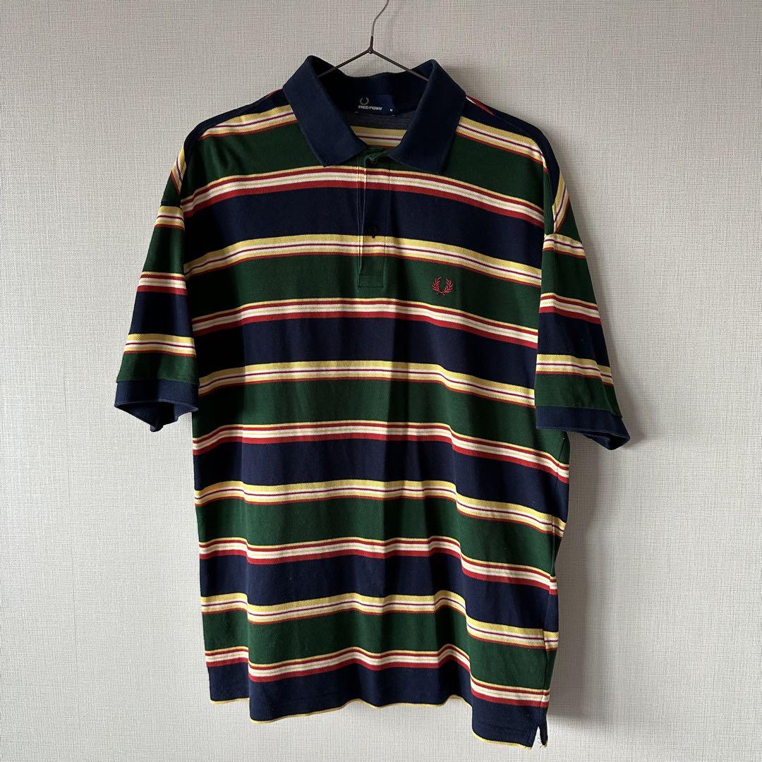 美品FRED PERRY フレッドペリー　 オーバーサイズポロシャツ