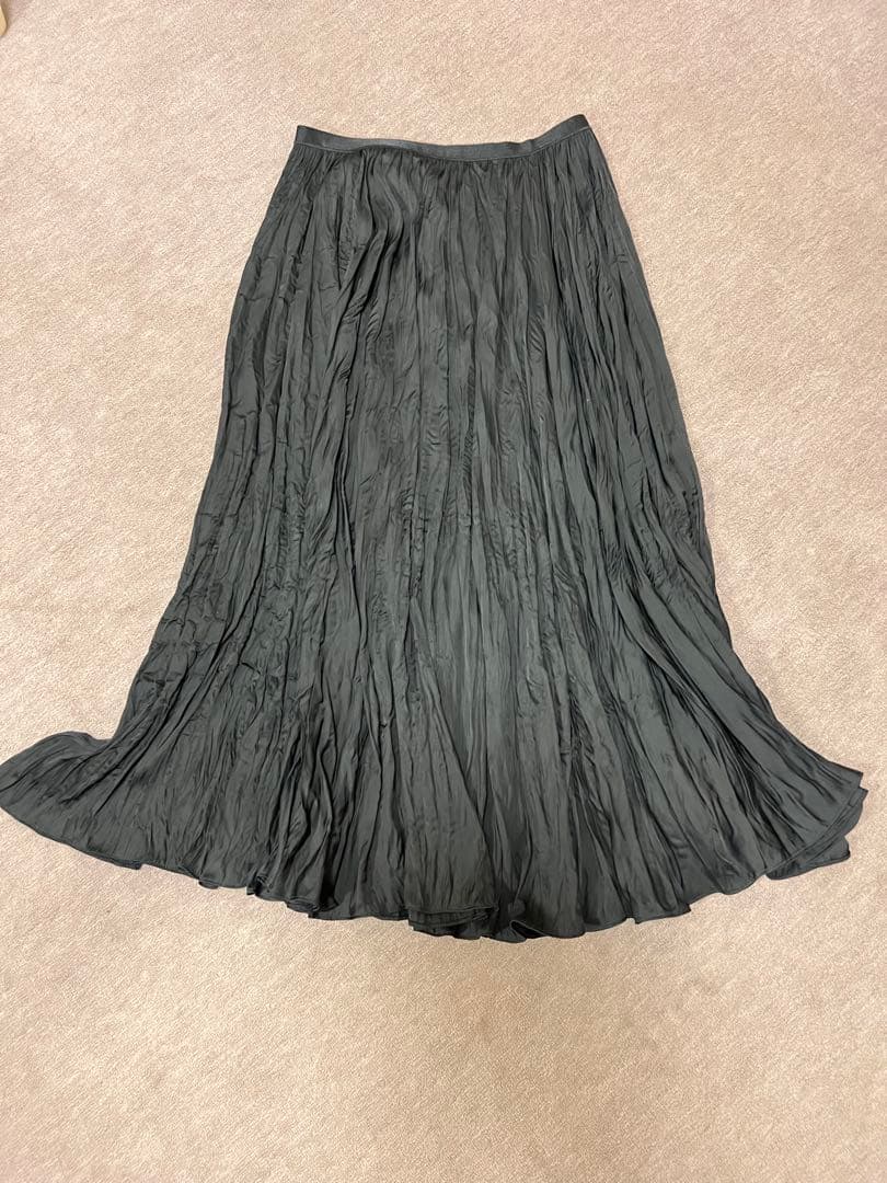 Polo Ralph Lauren サテンプリーツスカート XSブラックXS SS POLO RALPH LAUREN