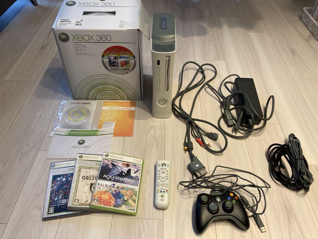 Xbox 360 本体 （動作確認済） + ソフト他付属品 - メルカリ