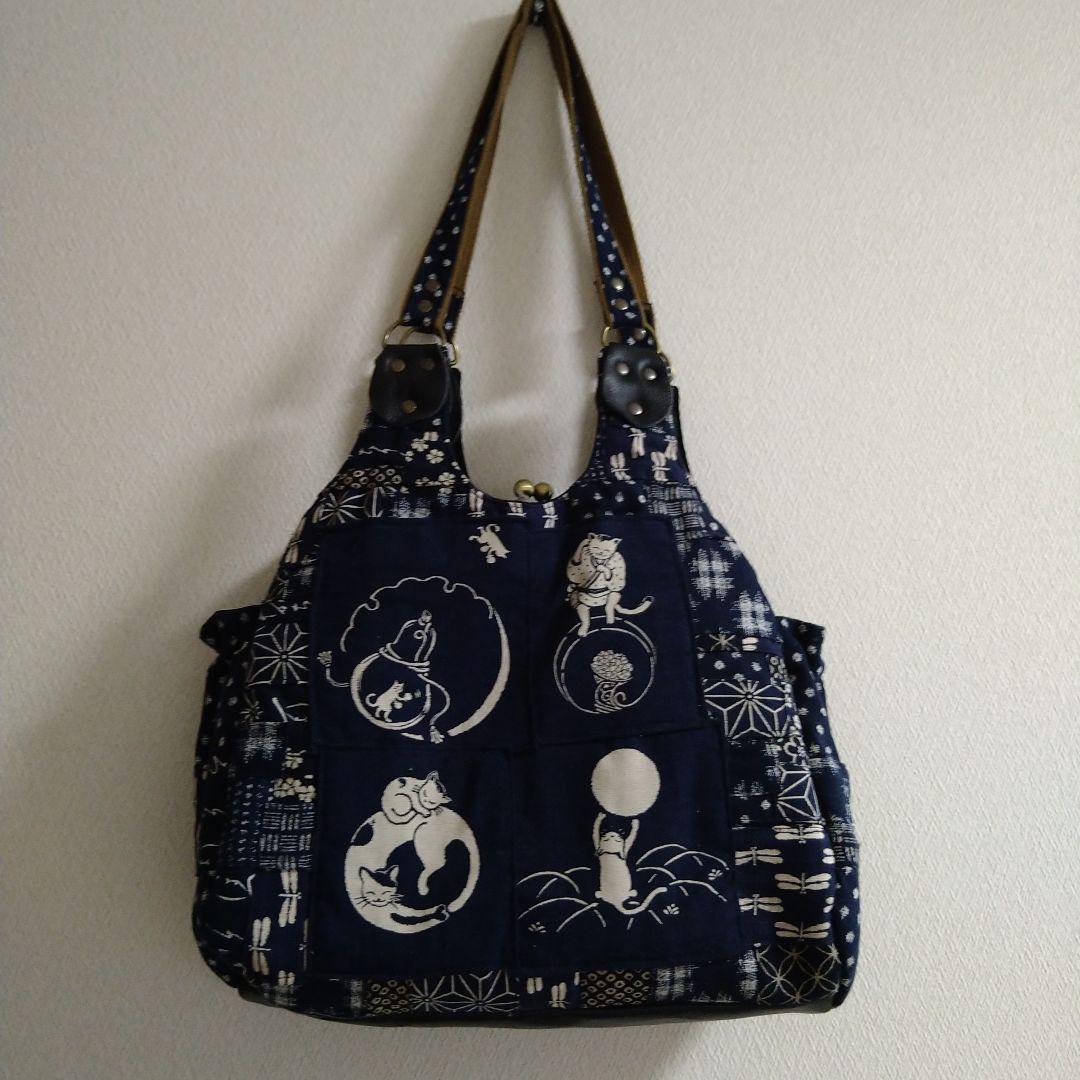 ハンドメイド　がま口リュック