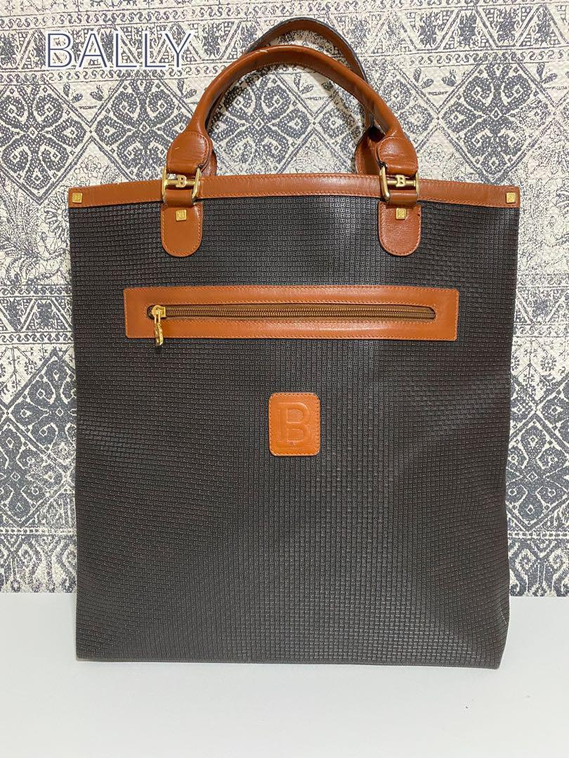 【良品】BALLY バリー ヴィンテージ PVC トートバッグ ハンドバッグ