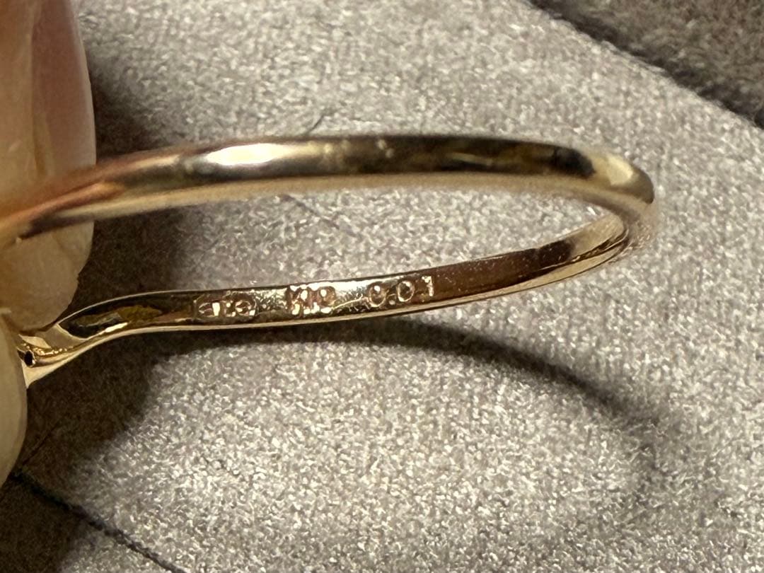 ete レイヤード K10YG ブラウンダイヤモンドリング 9号 ete レイヤード K10YG ブラウンダイヤモンドリング 9号