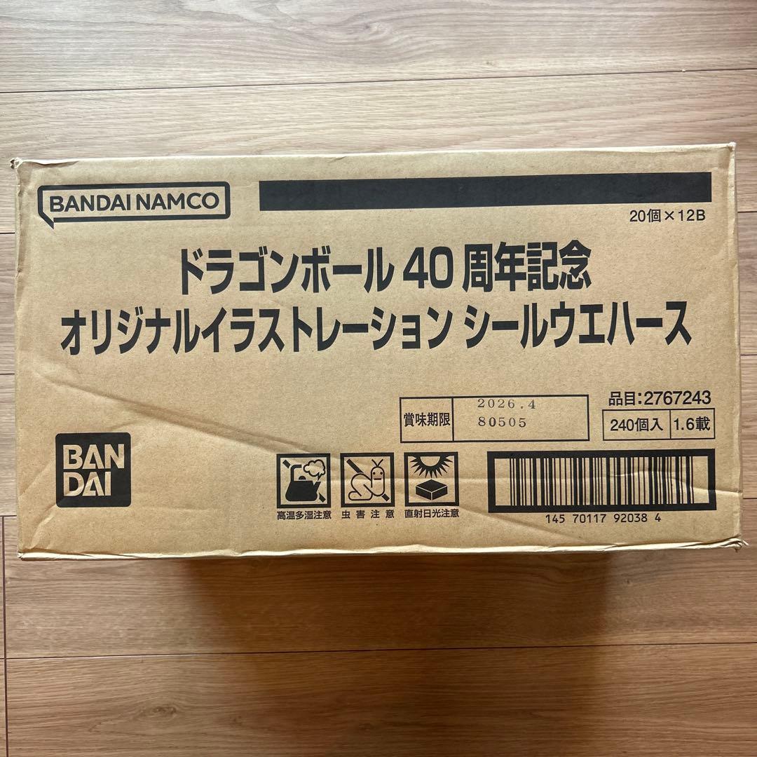 ドラゴンボール　40周年　オリジナルイラストレーション　シールウエハース　×12 ドラゴンボール40周年記念 オリジナルイラストレーション シール