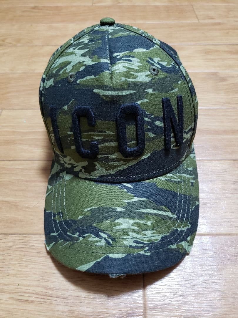 ディースクエアード DSQUARED2 キャップ カラー 迷彩グリーン