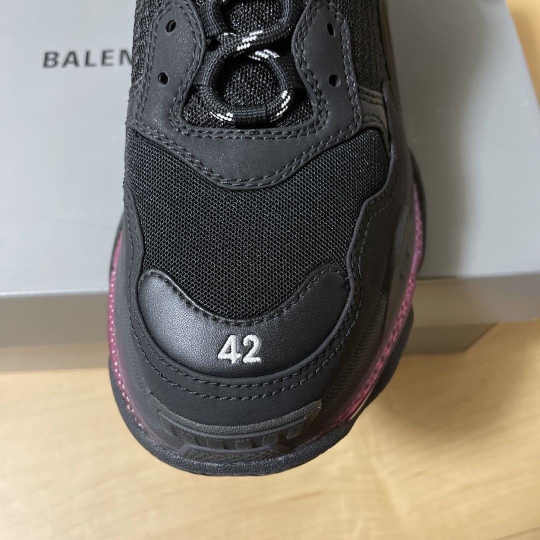 【新品未使用】BALENCIAGA トリプルS サイズ42 クリアソール