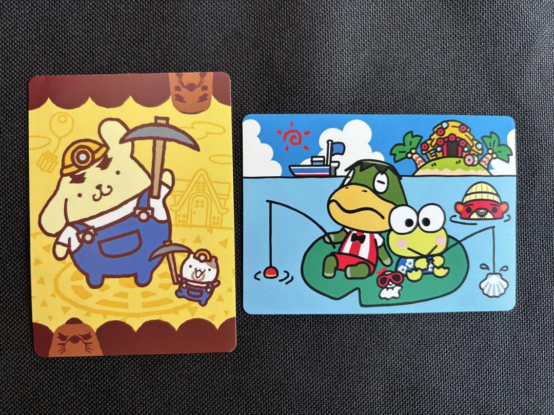 どうぶつの森✖️サンリオamiiboカード4枚セットおまけシール