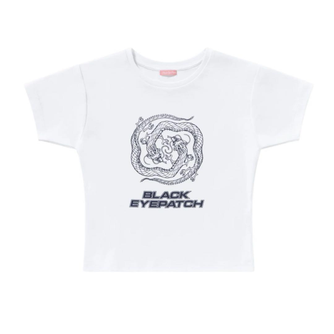 BLACK EYE PATCH DRAGON SWIRL BABY TEE