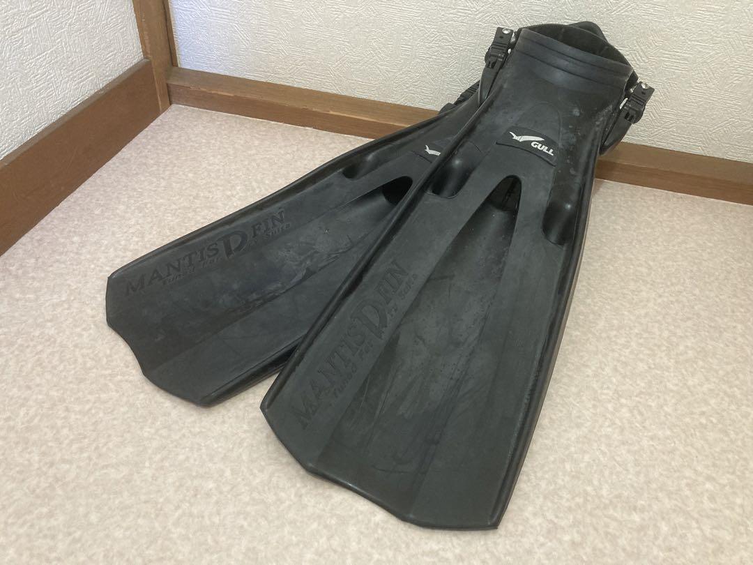 【美品】マンティスドライフィン Sサイズ黒 ドライスーツ専用 24-26cm