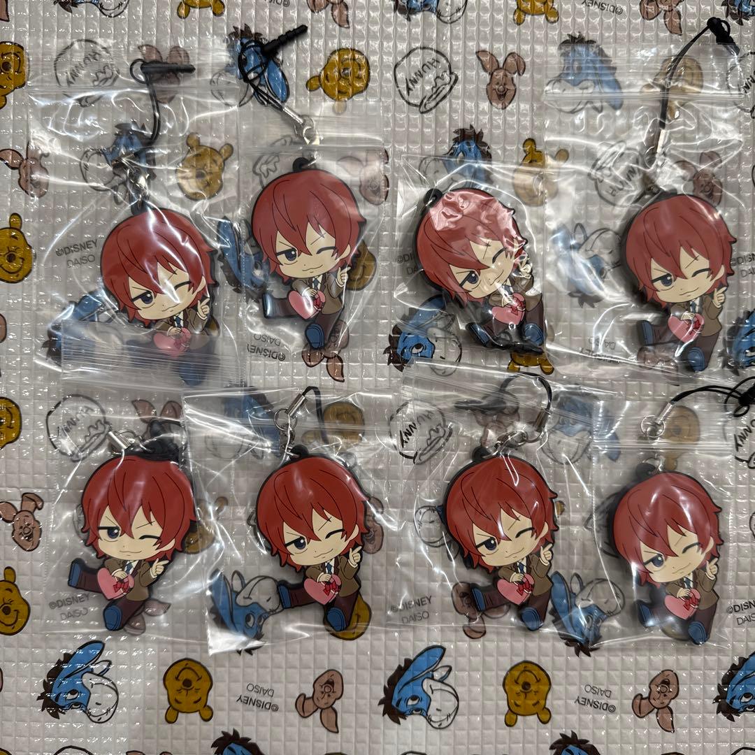 弱虫ペダル ぺたん娘ラバーストラップ バレンタイン 新開隼人 8点セット