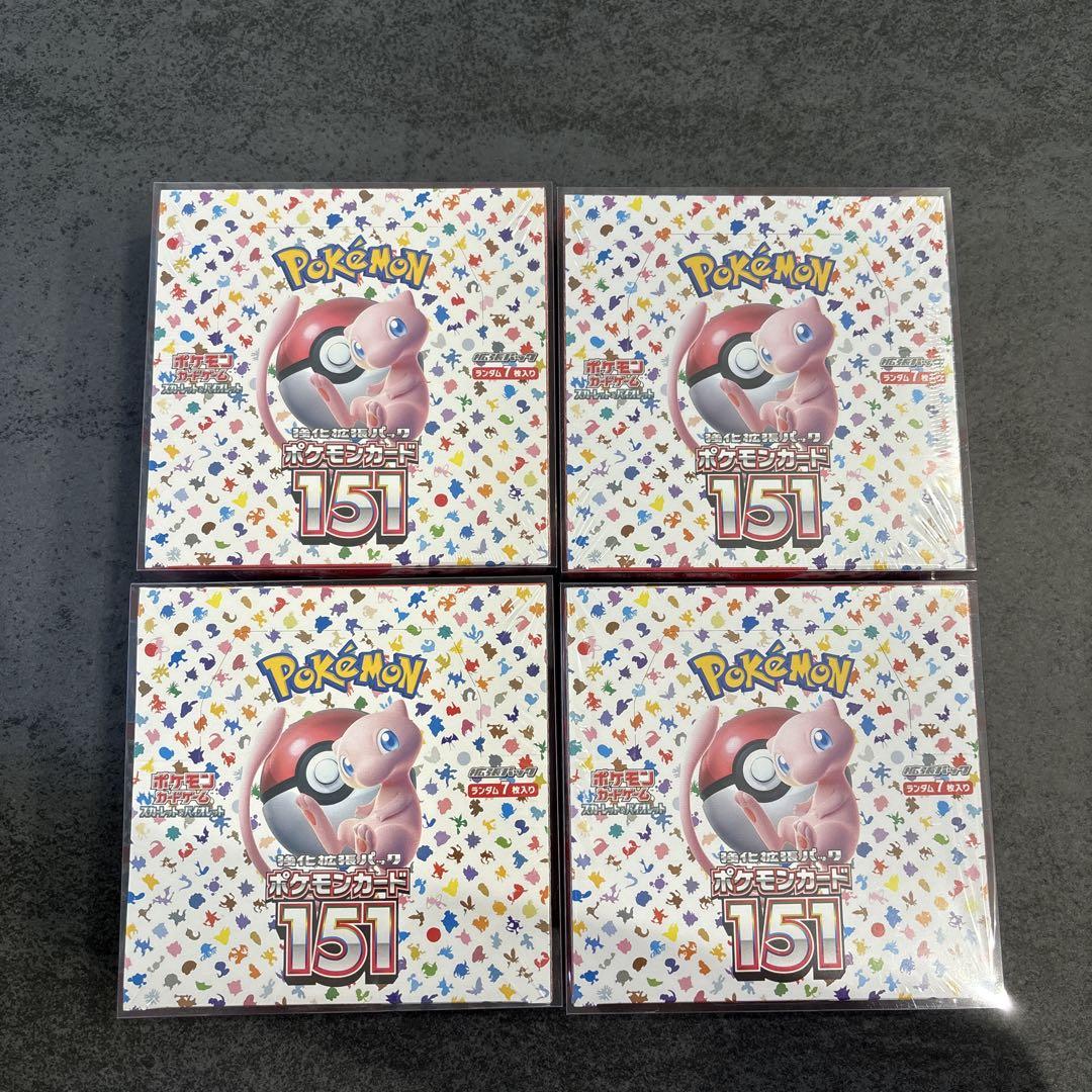 ポケモンカード　151 シュリンク付き　4BOX
