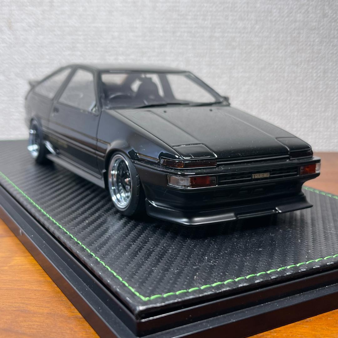 休日限定 K502☆ジャンク品 1/18 ブラック トレノ イグニッションモデル ミニカー