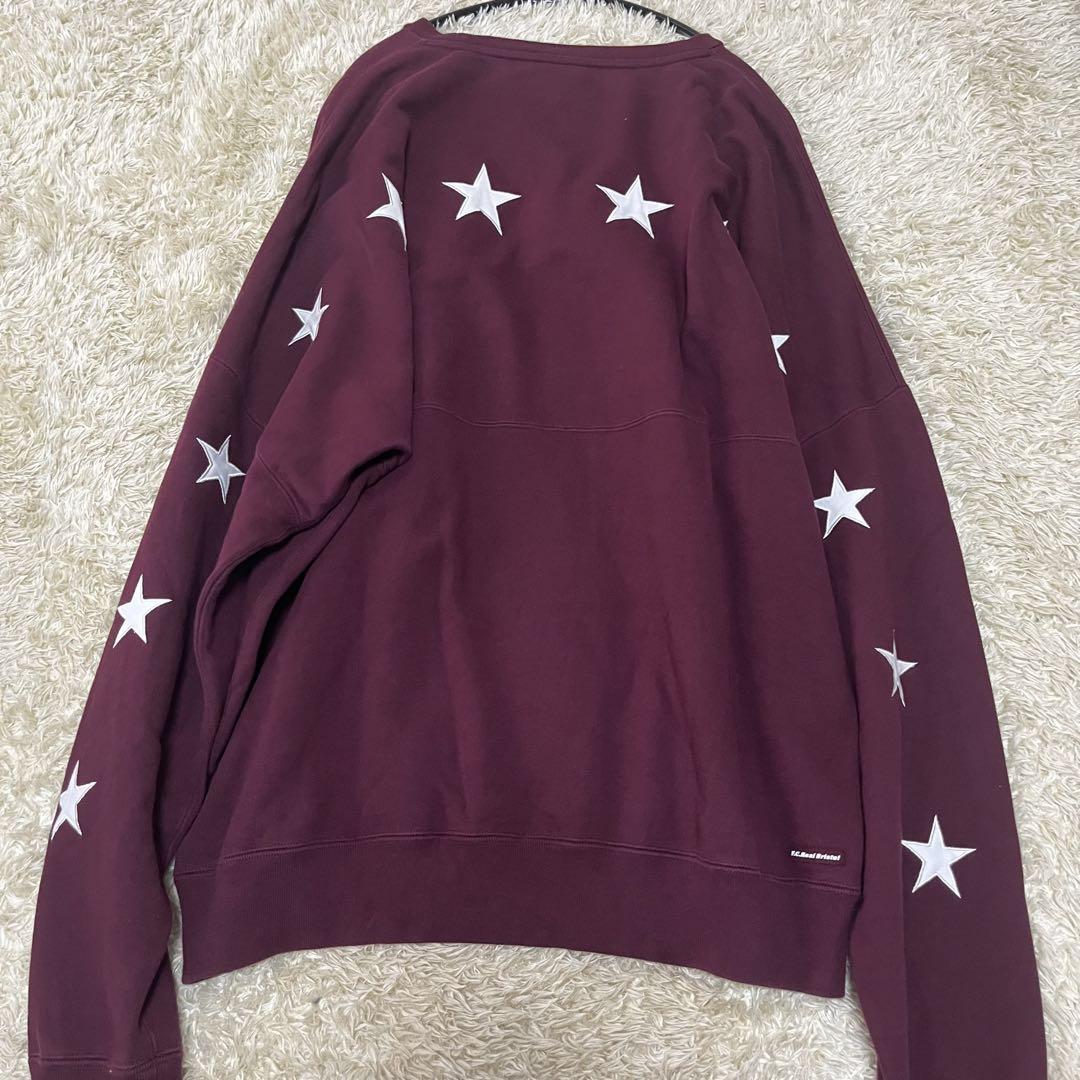 fcrb「STAR APPLIQUE TEAM CREWNECK」紅色