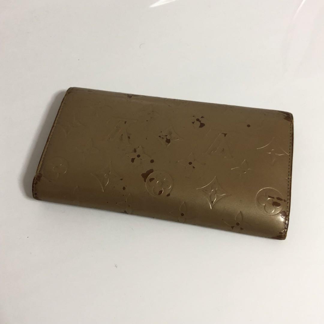 Louis Vuitton ヴィトン ベージュ ゴールド 三つ折り財布