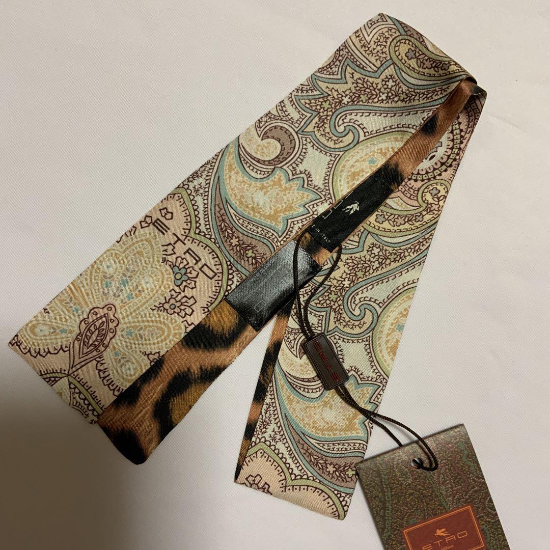 最先端 洗練されたデザイン ETRO 正規品 シルク ペイズリーナ スカーフ 4 小物