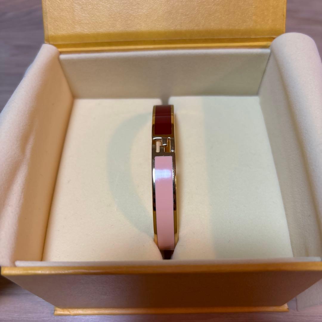 FENDI ピンク・ゴールド バングル